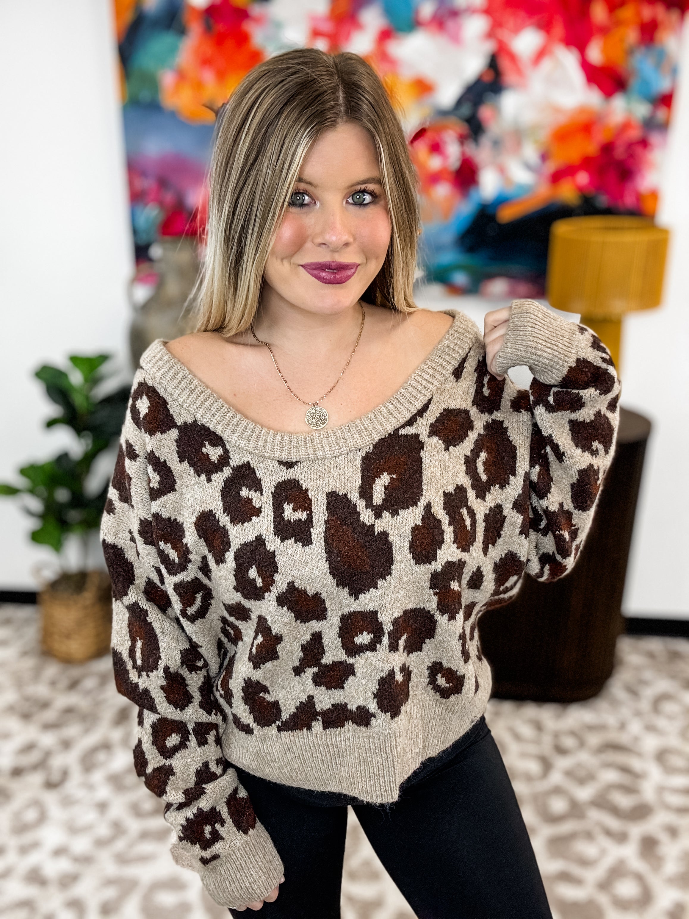 Leopard Lounge Sweater