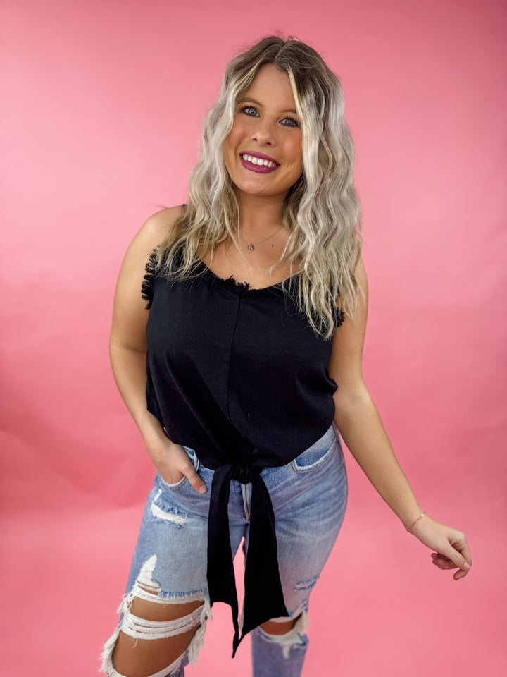 Talk About It Top - Black FINAL SALE