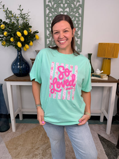 Floral So Loved Graphic Tee