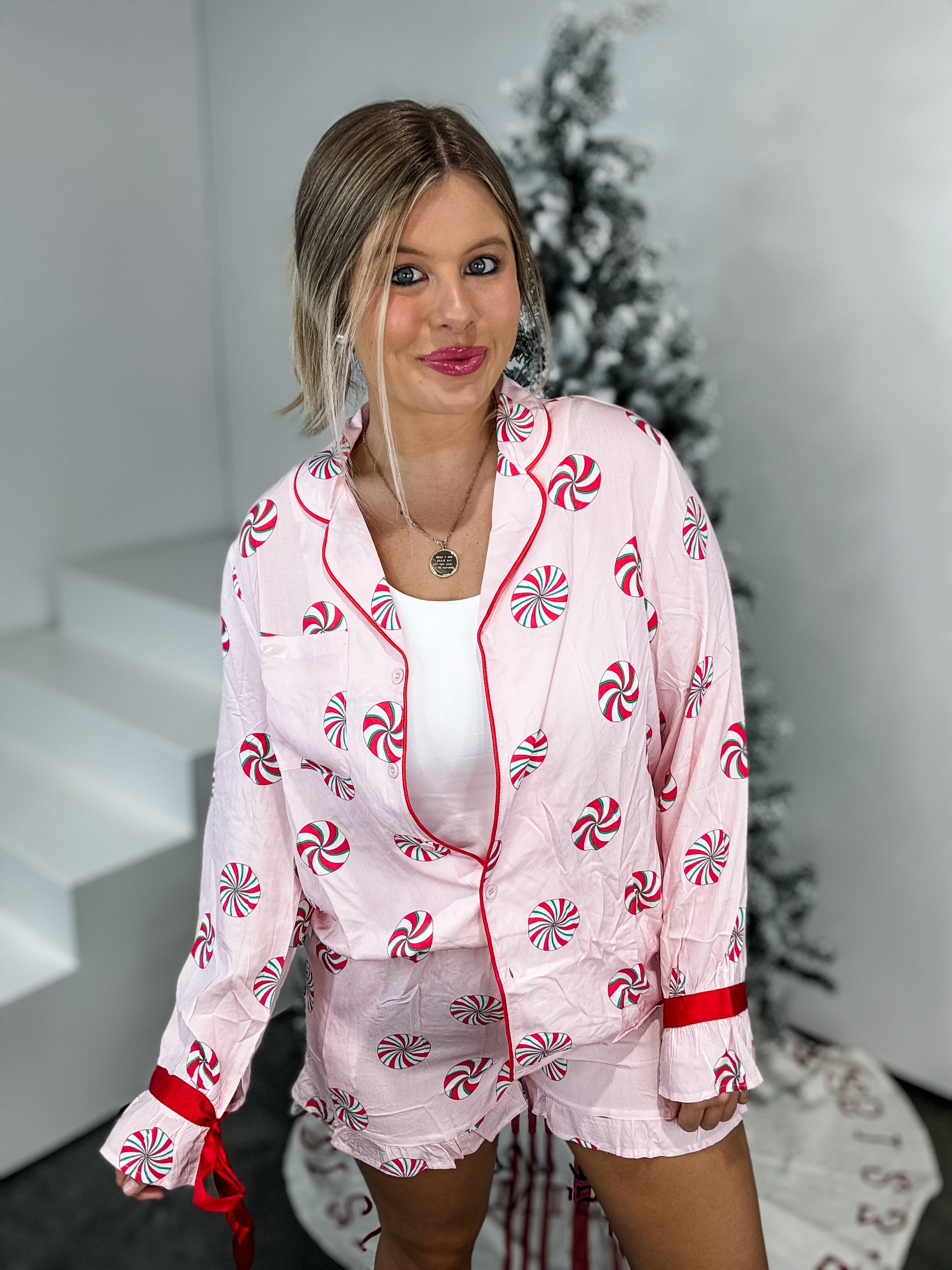 Santa's Silky Pajama Set