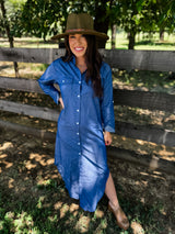 Classic Ease Dress - Blue