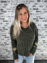 Bloom & Braids Top - Olive