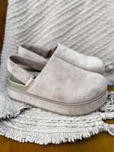 Reno Slingback Clogs - Beige