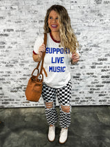Support Live Music Graphic Tee