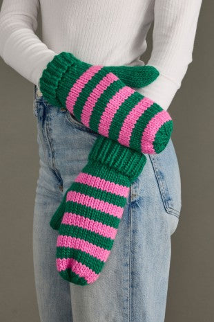 Candy Stripe Mittens