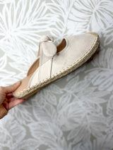 Breezy Charm Bow-Tie Espadrille - Ivory Denim