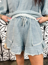 Washed Whisper Polka Shorts