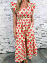 Floral Horizon Maxi Dress