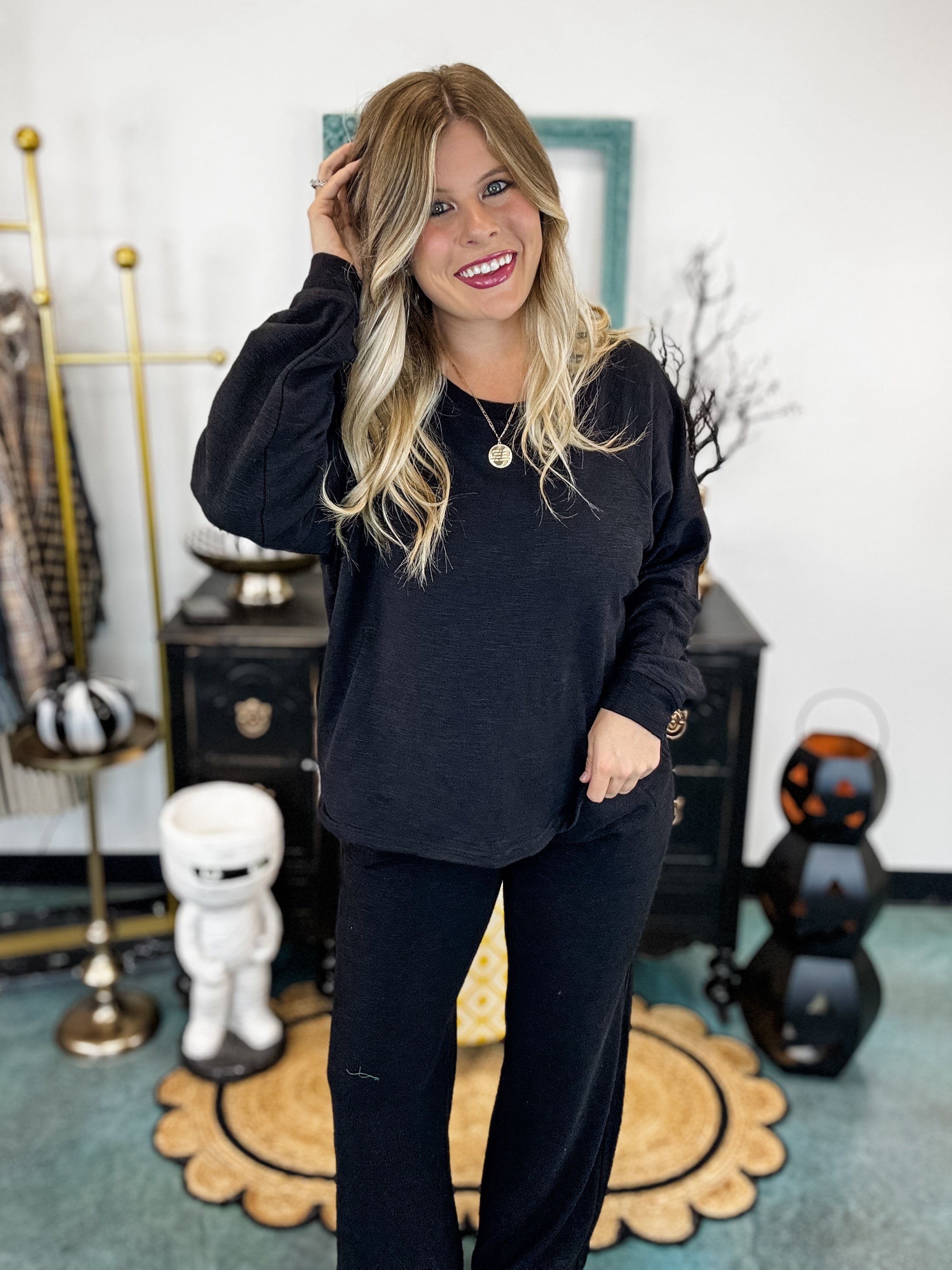 Cozy Cloud Lounge Set - Black