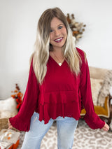 Ruffle & Ready Top FINAL SALE