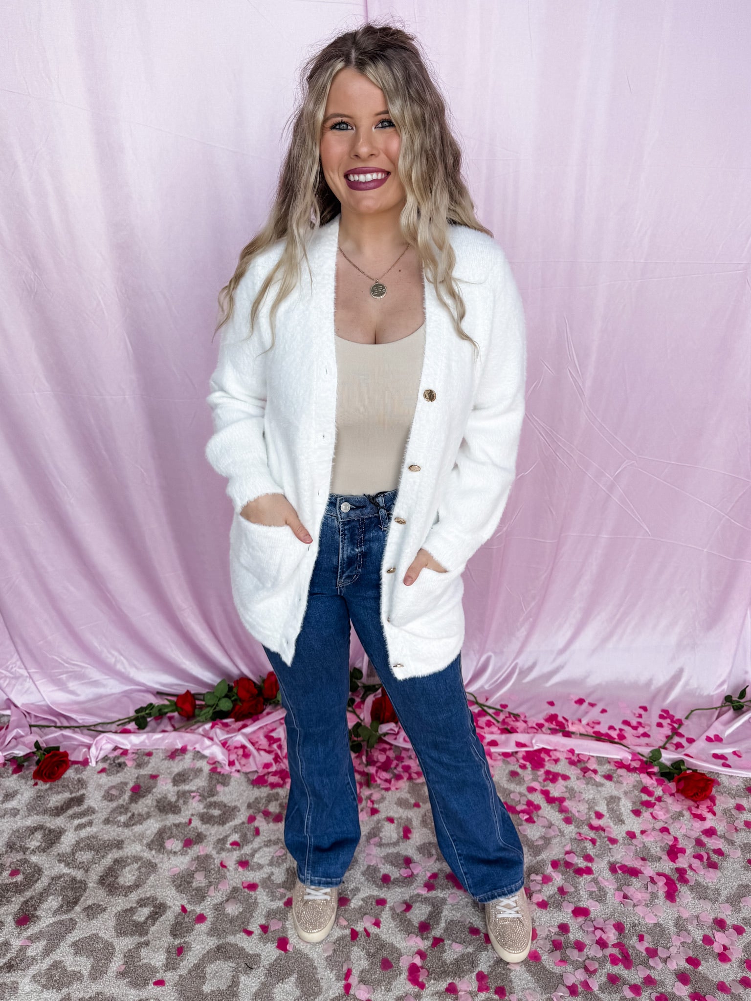 Soft Haze Cardigan - White