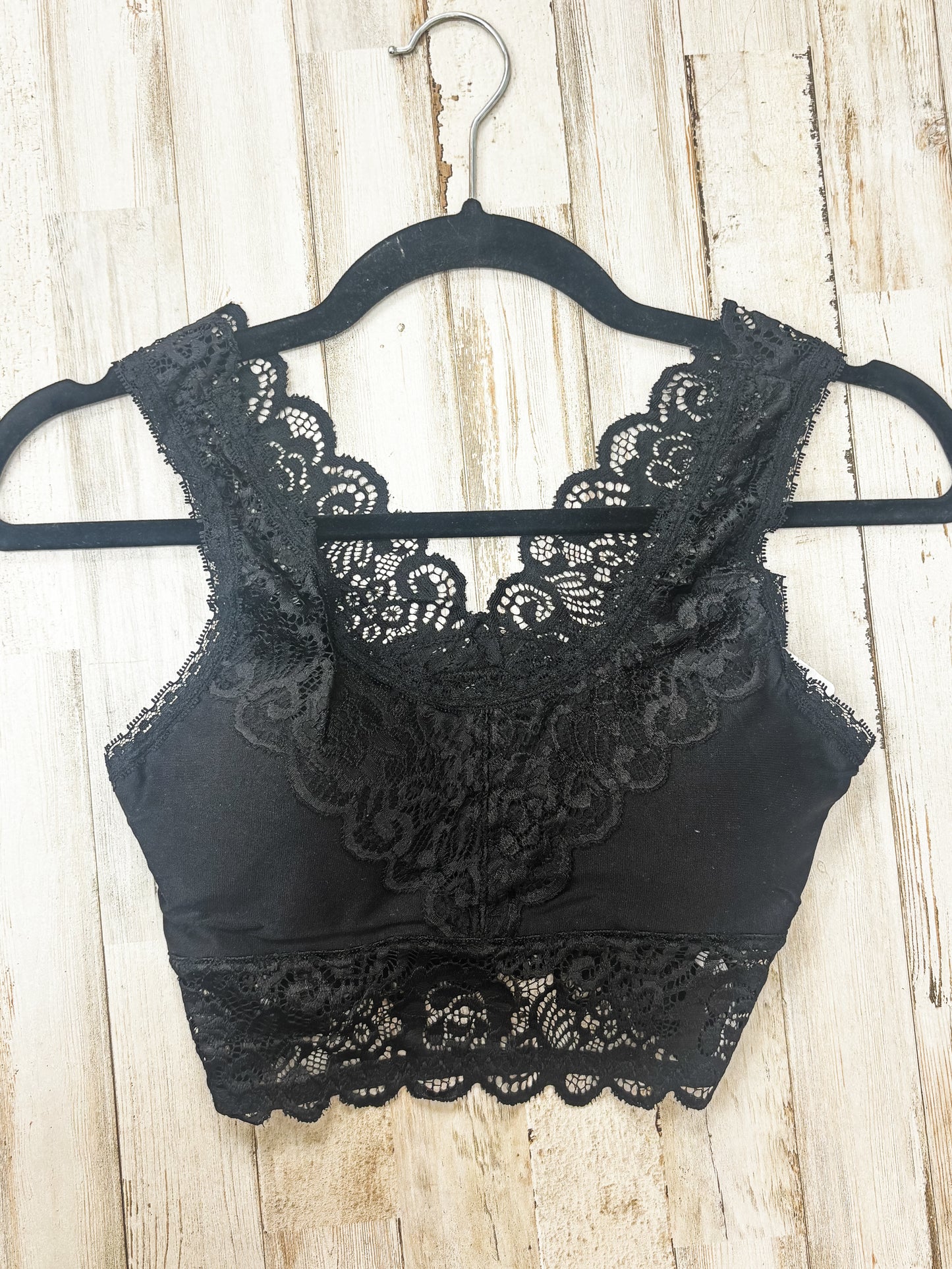 Seamless Lace Bralette - Black FINAL SALE