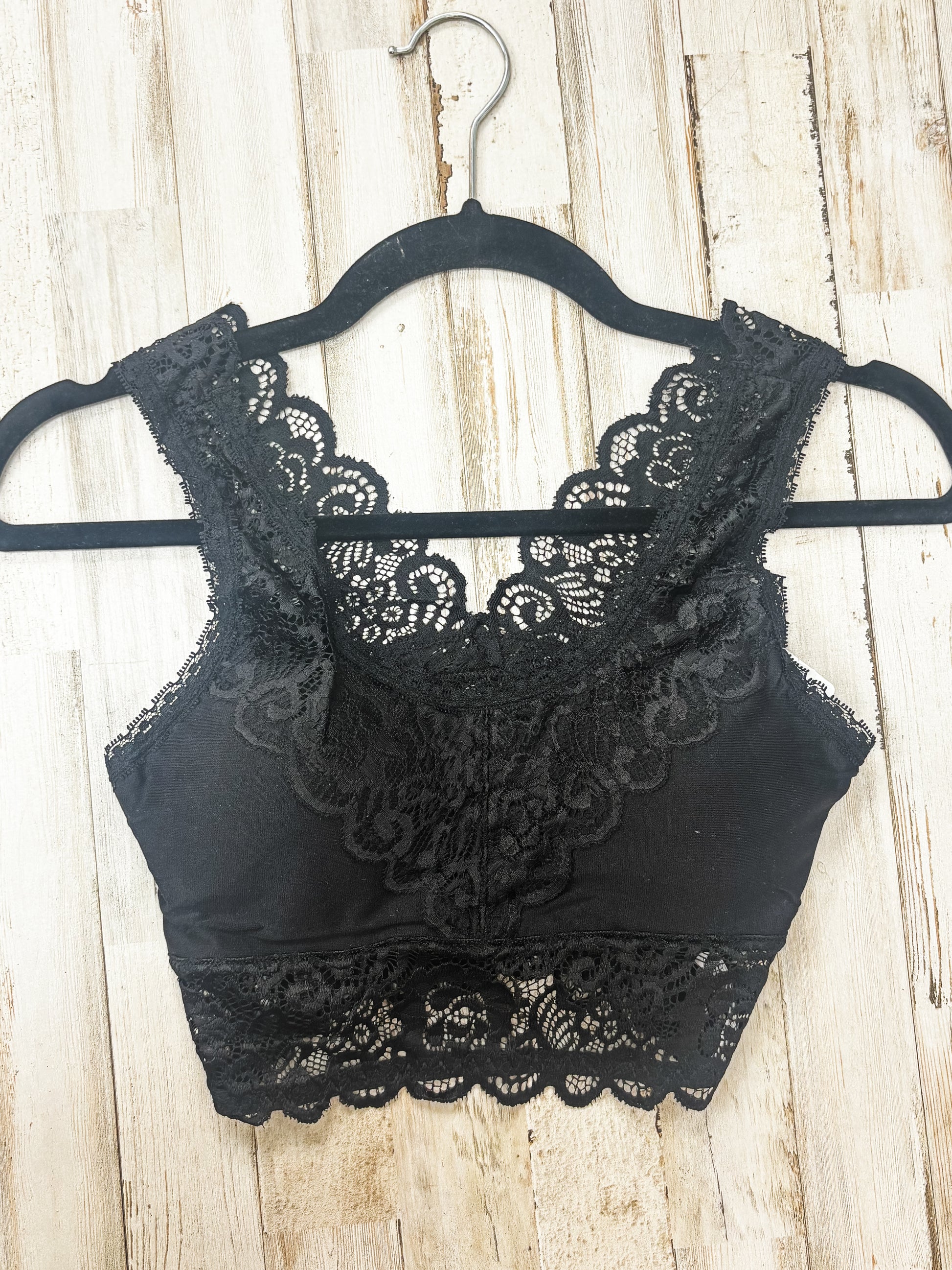 Seamless Lace Bralette - Black FINAL SALE
