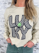 Lucky Checkered Sweatshirt