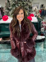 Twilight Regal Coat - Wine