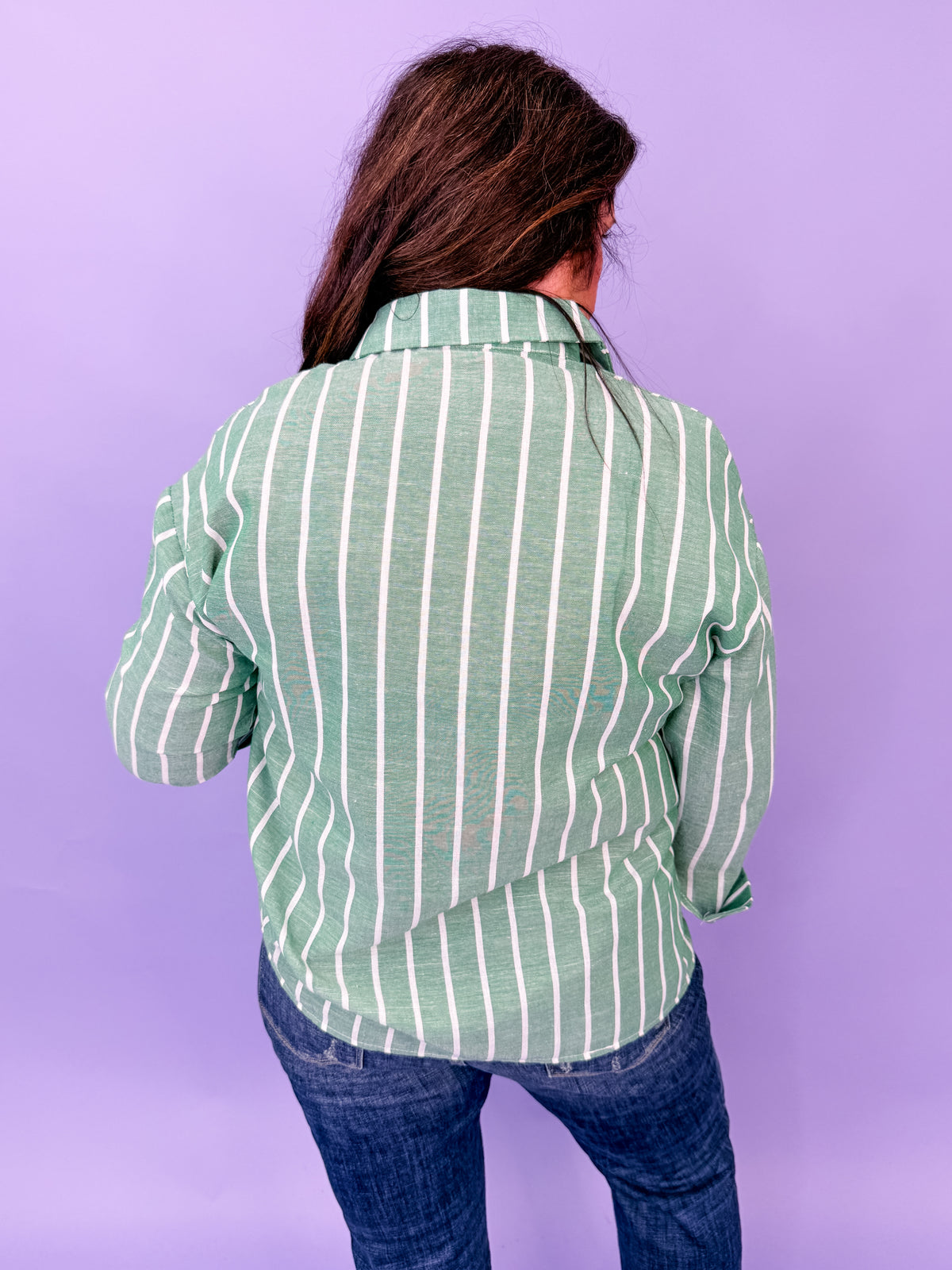 Easy Going Striped Button Up