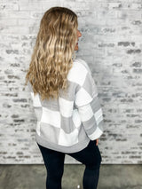 Cozy Clause Sweater - Grey