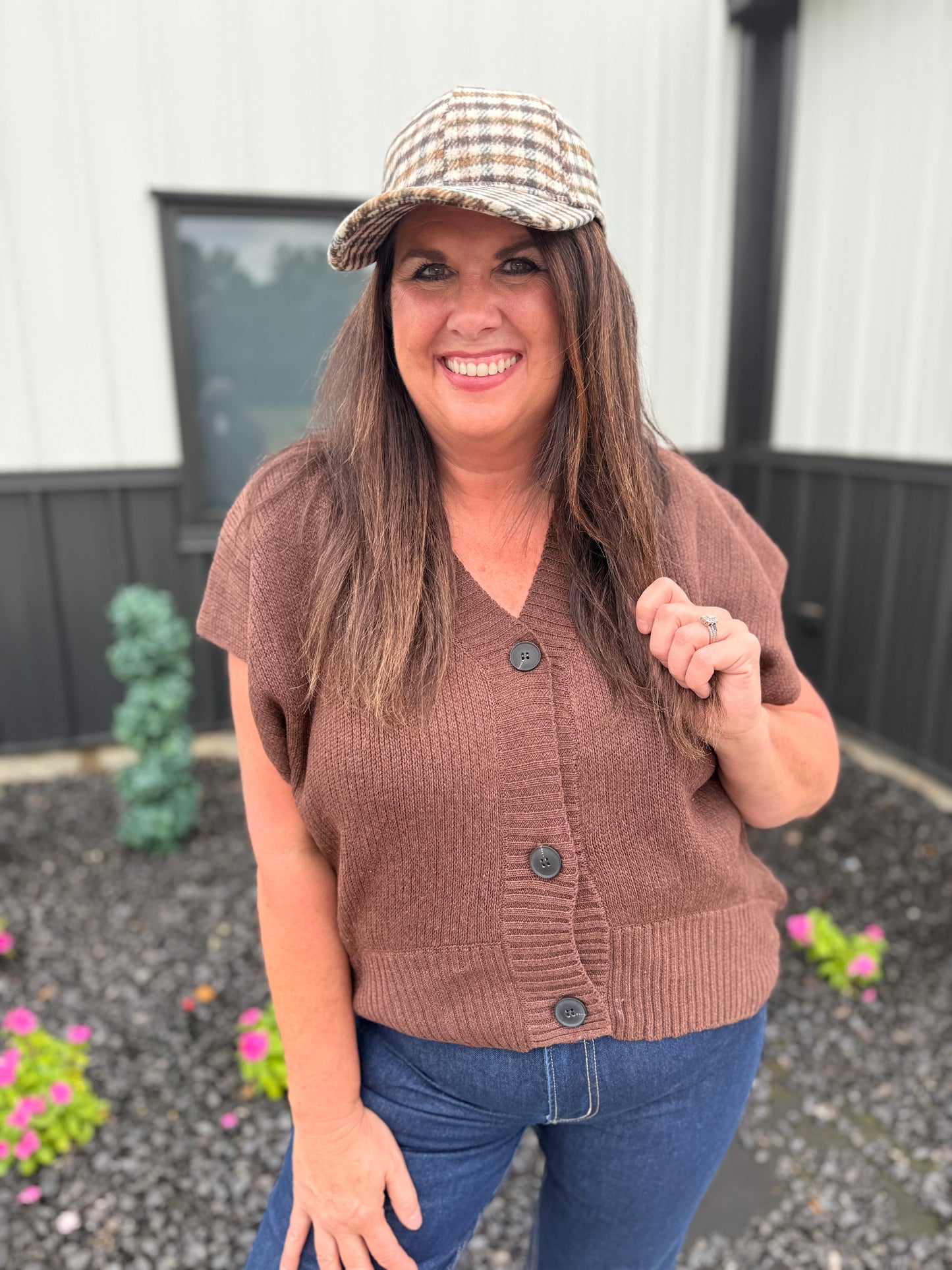 Sleeveless Cardigan Vest