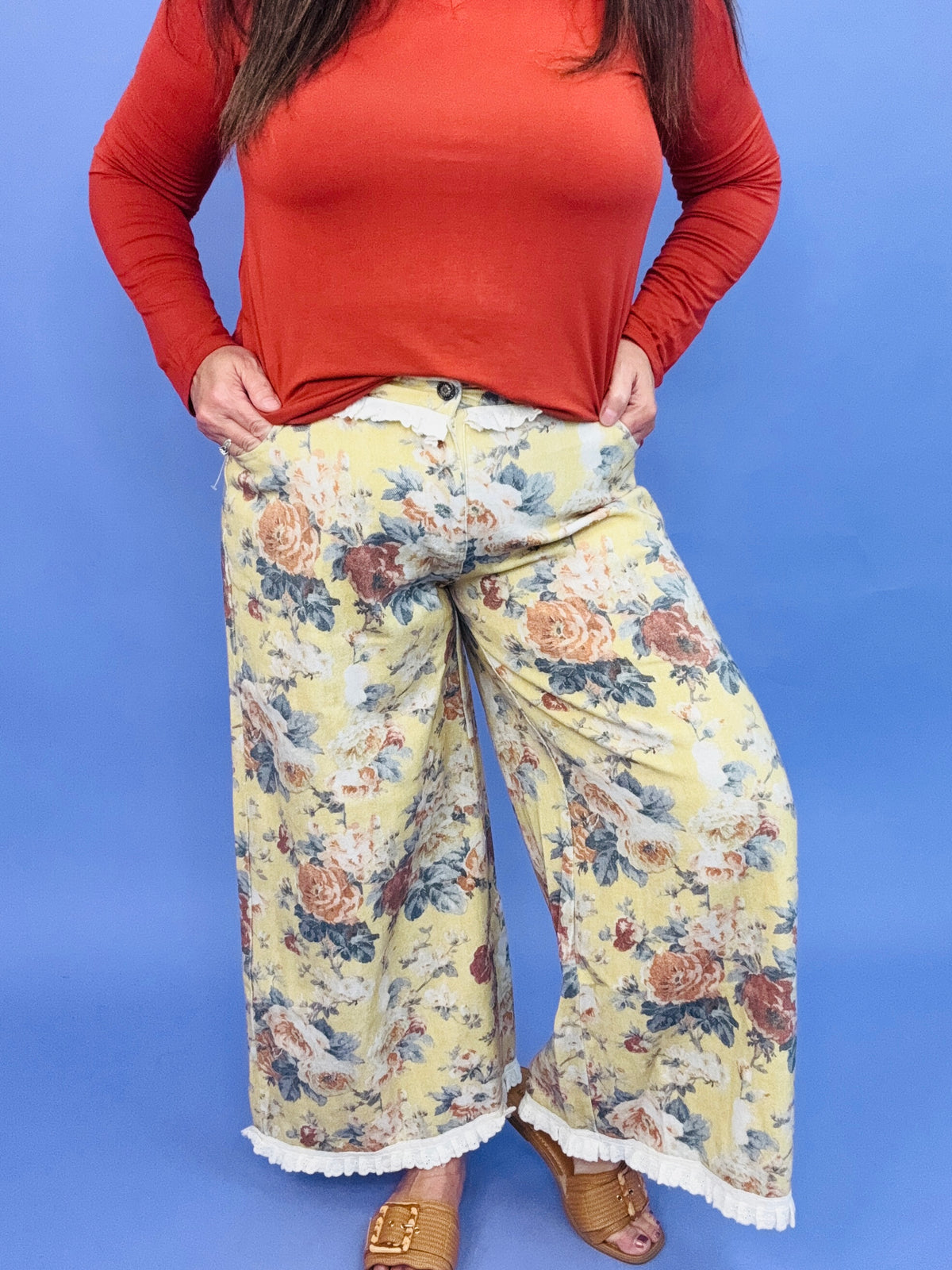 Prairie Bloom Ruffle Pants