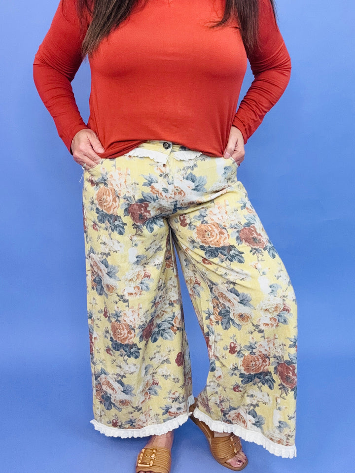 Prairie Bloom Ruffle Pants