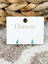 Color Pop Gold Hoop Earrings