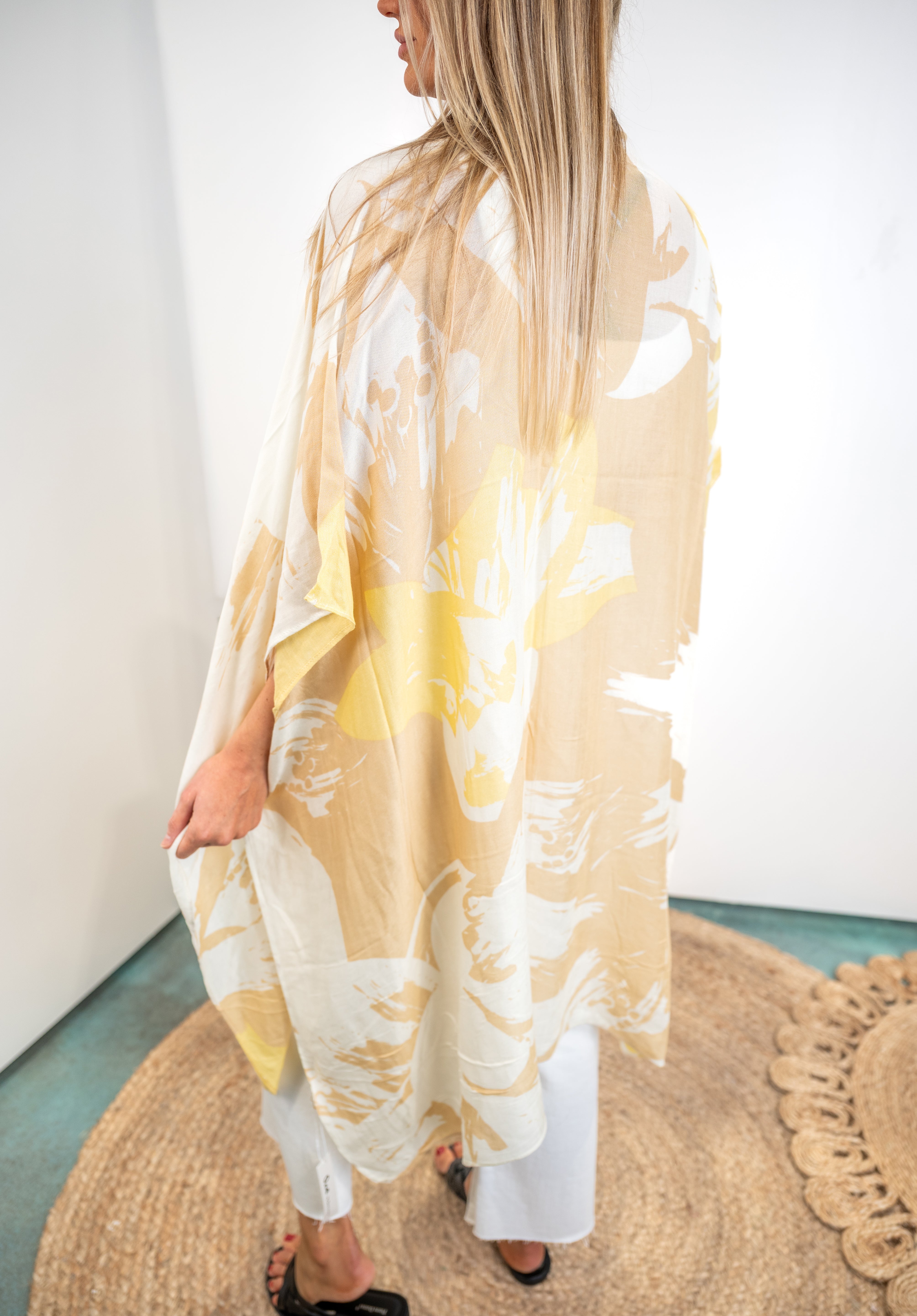 Abstract Floral Kimono