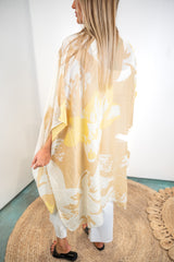 Abstract Floral Kimono