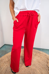 Airsoft Terry Sweatpants - Ruby