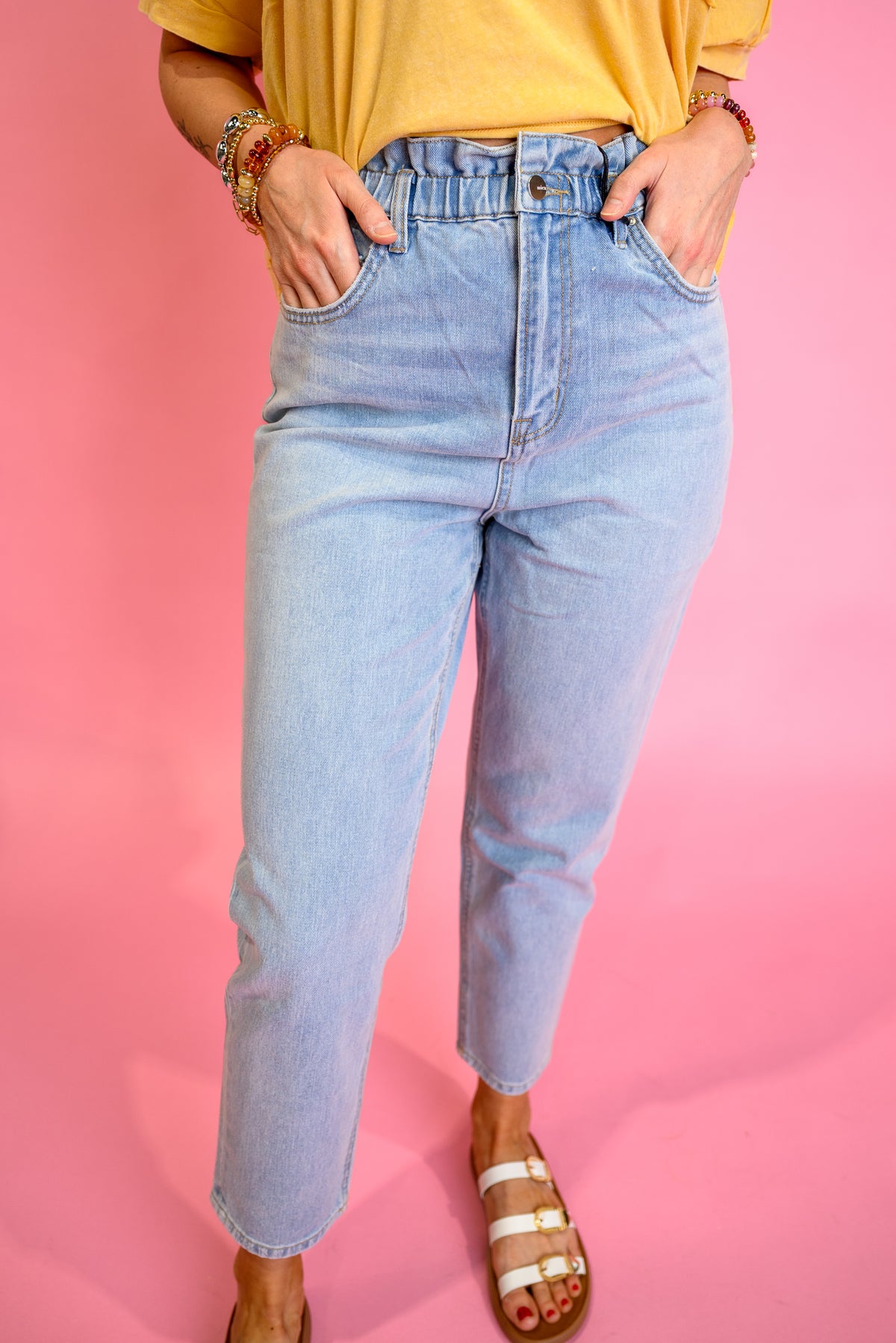 Allie Mica High Rise Mom Jeans - EOS Final Sale