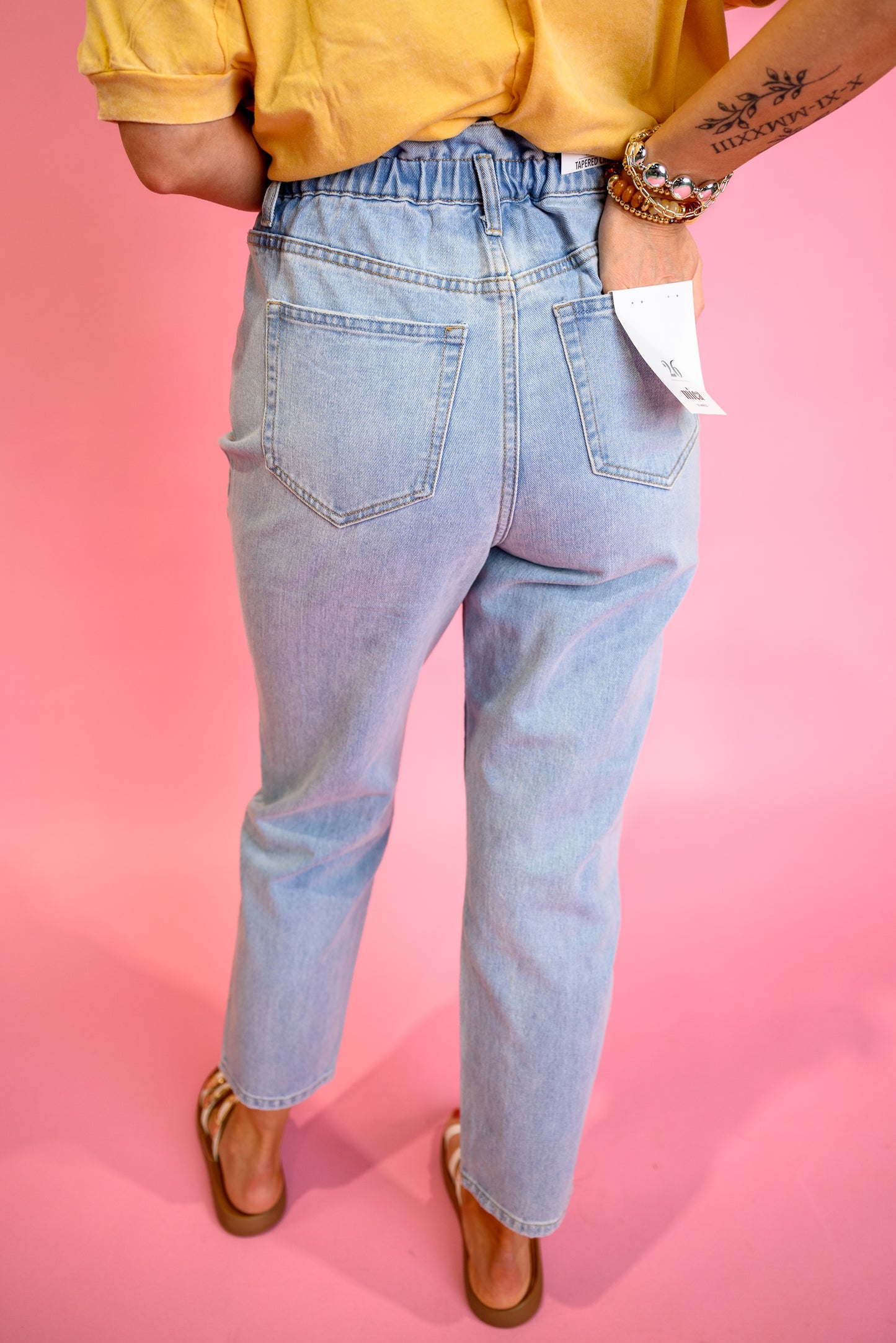 Allie Mica High Rise Mom Jeans - EOS Final Sale