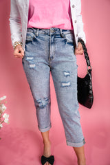 Amy Ripped Boyfriend Jeans