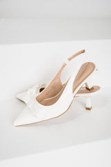 Arias Slingback Heel - White