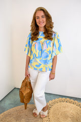 Artful Horizon Top - Blue