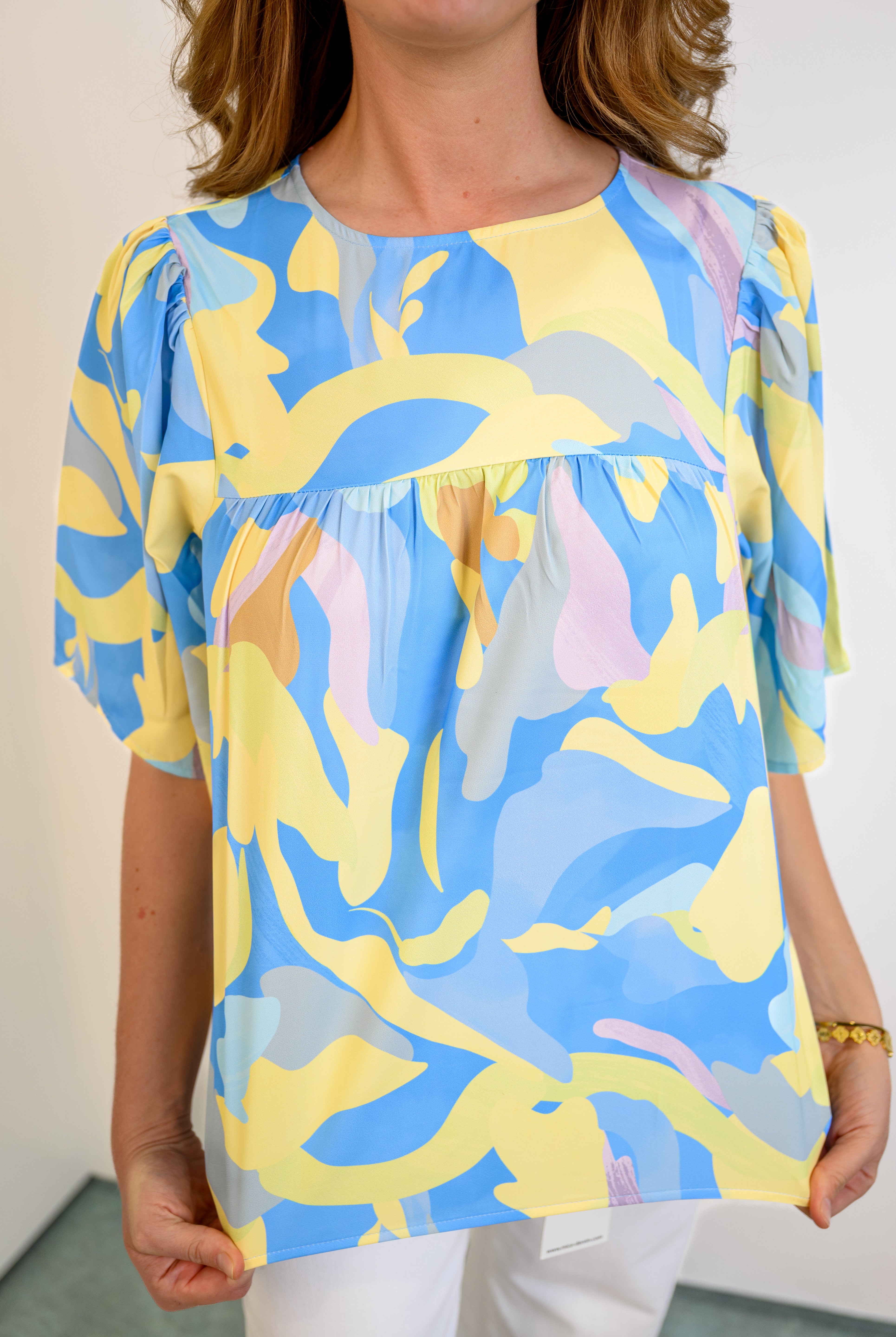 Artful Horizon Top - Blue