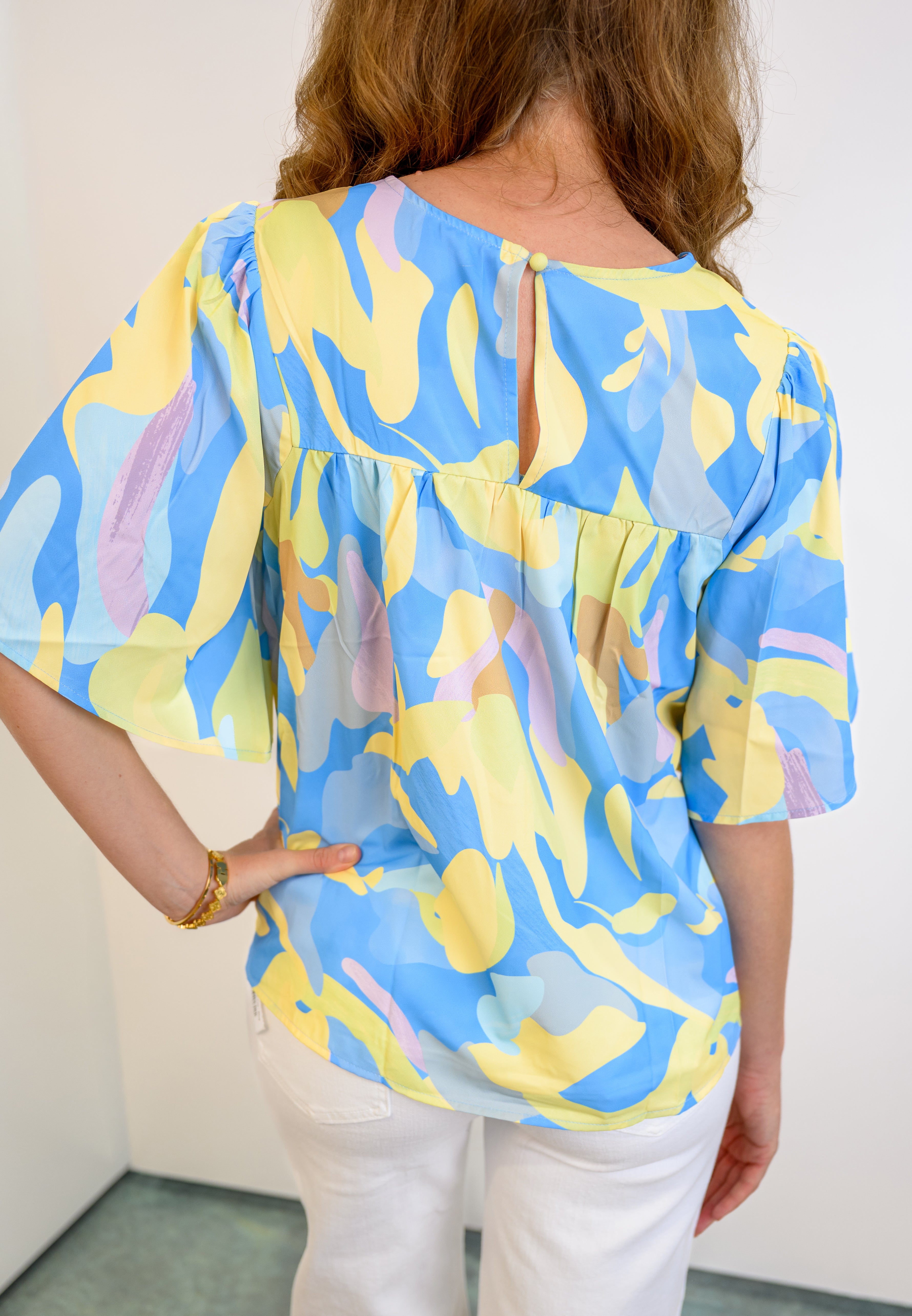 Artful Horizon Top - Blue