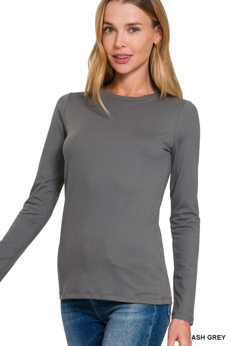 CloudEase Long Sleeve Top - Ash Grey DOORBUSTER