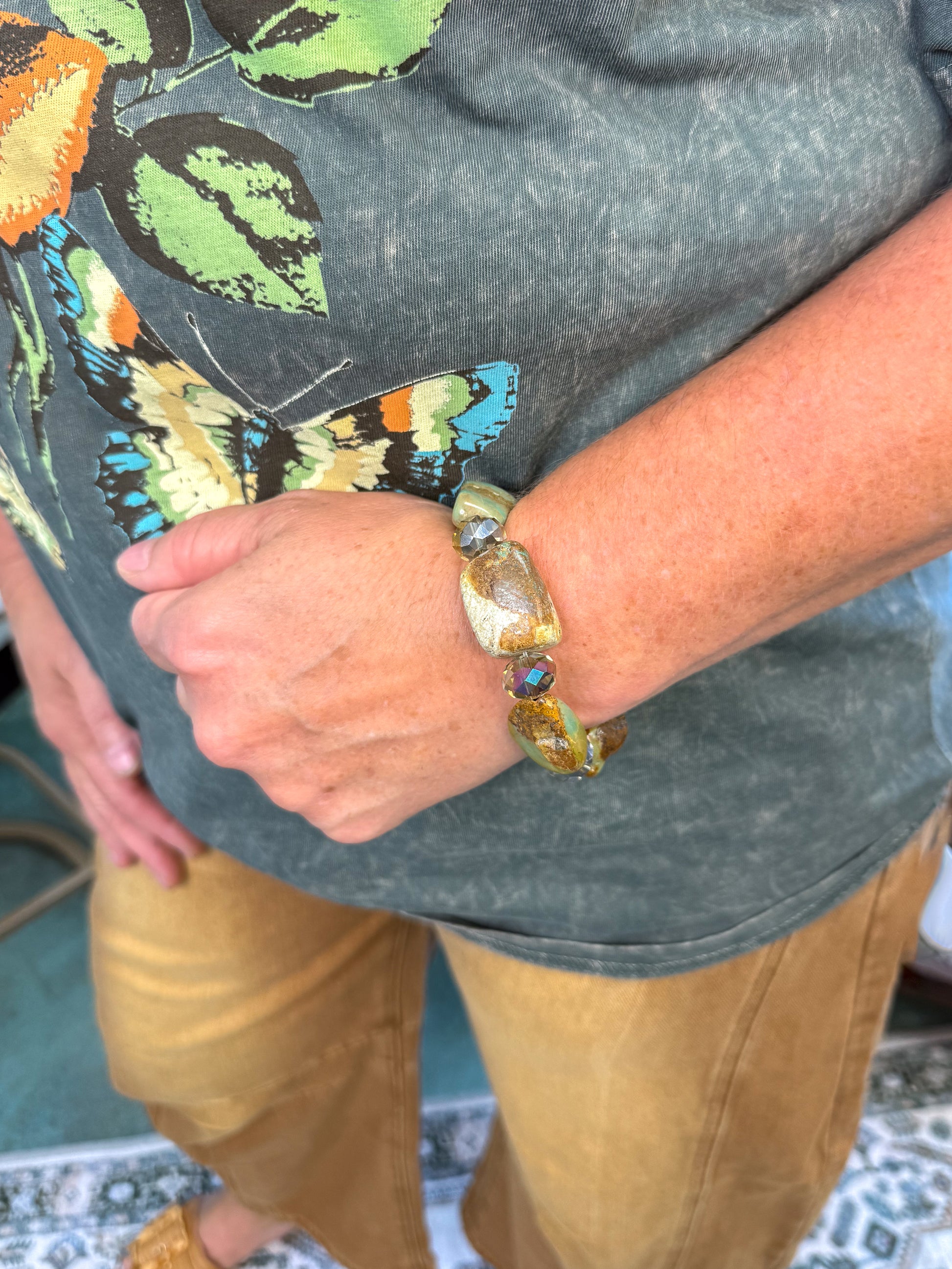 Authentic Turquoise Nugget Bracelet