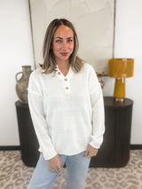 Cozy Cove Sweater - Ivory