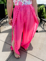 Coverup Flowy Pants - Pink Final Sale