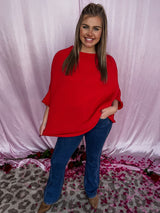 Breezy Luxe Sweater - Red