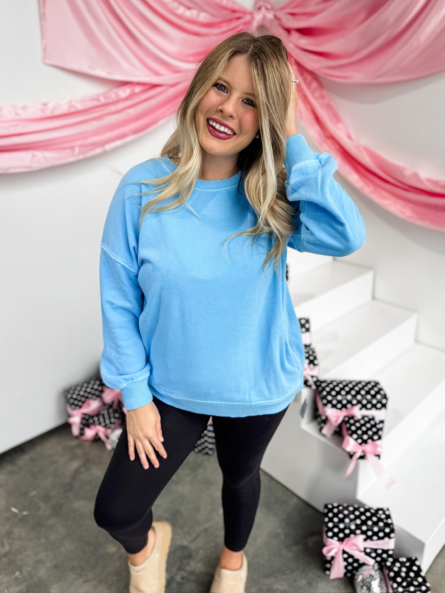 Driftwood Fleece Pullover - Deep Sky *Final Sale*