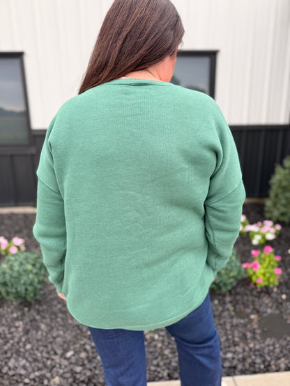 PLUS ONLY Snuggle Weather Mineral Washed Graphic Crewneck