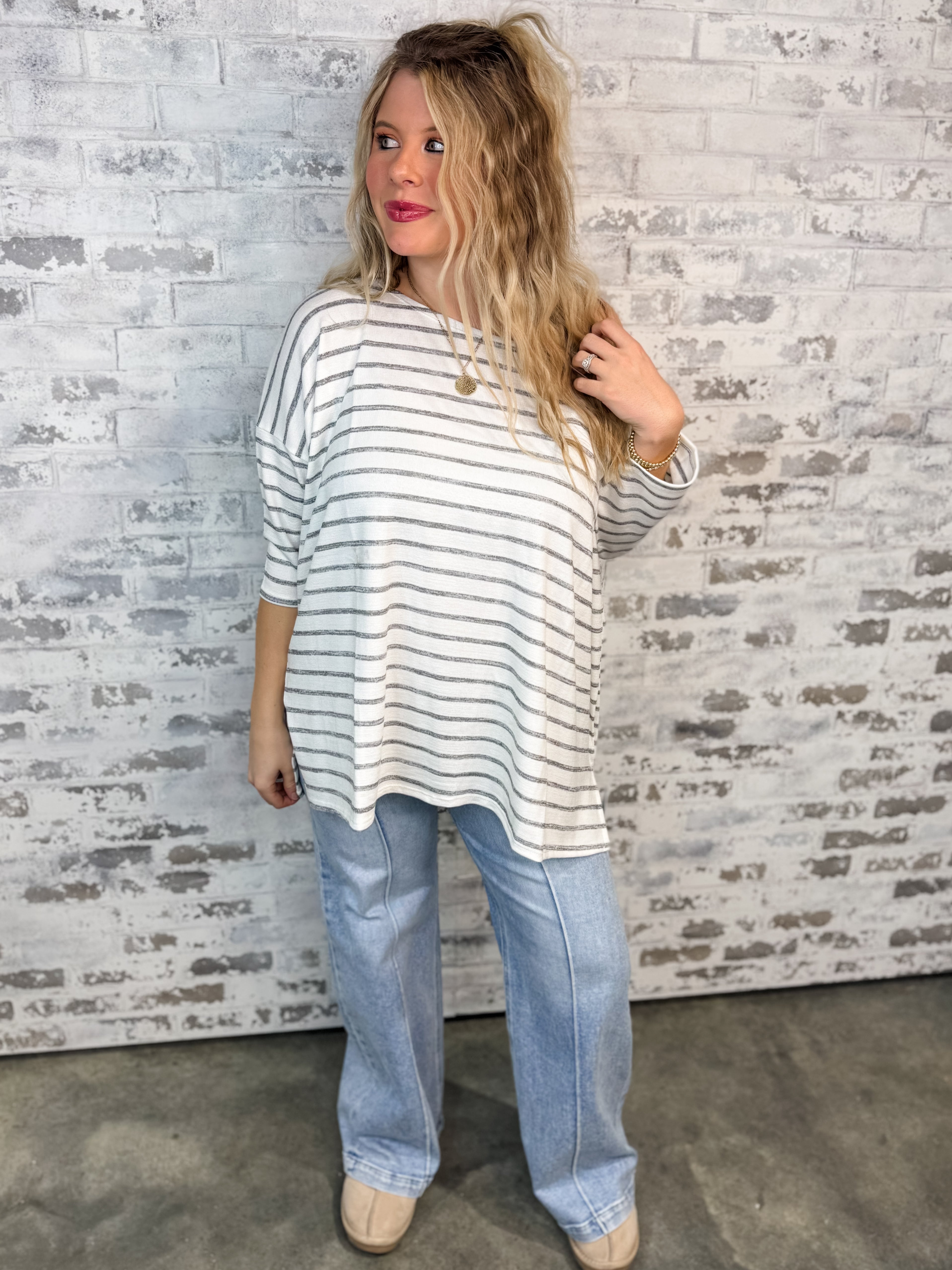 Twilight Lines Top - Grey