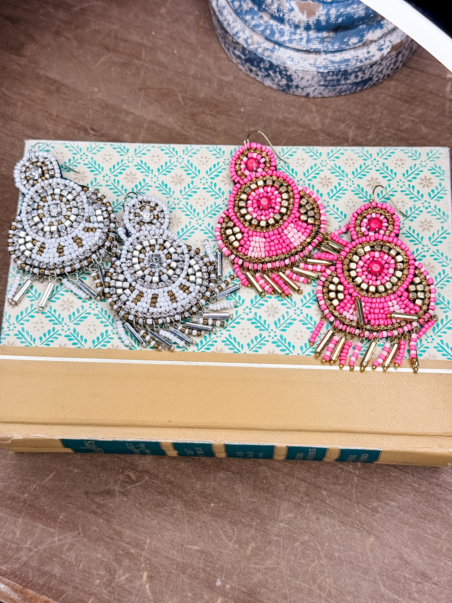 Seed Bead & Tassel Earrings