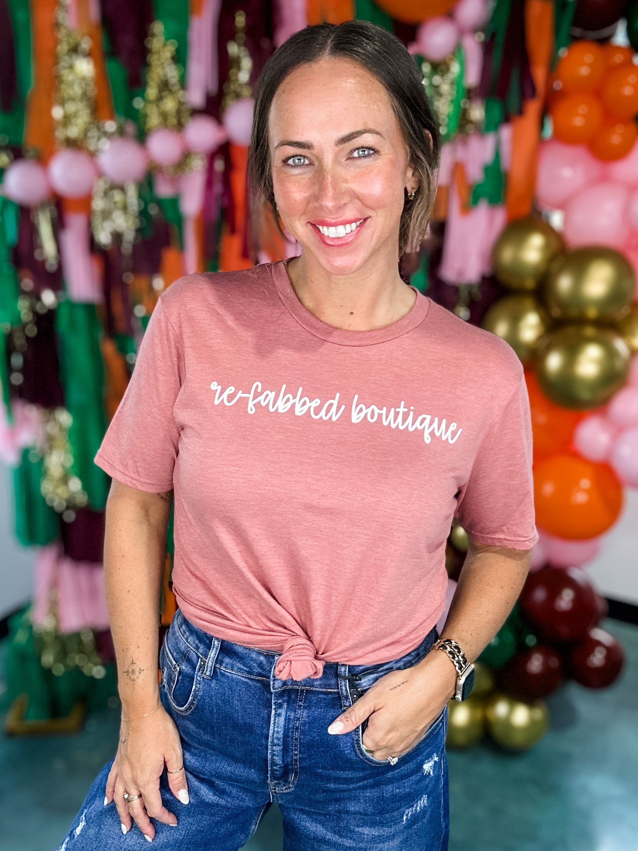 Re-Fabbed Boutique Logo Graphic Tee -DOORBUSTER