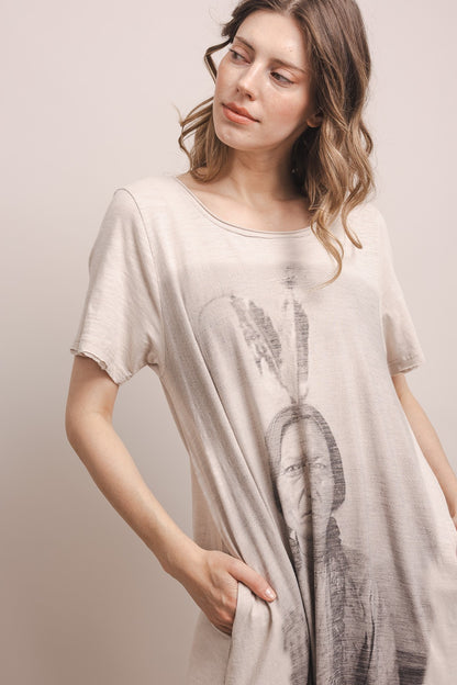 Indian Print Washed Maxi Dress - EOS Final Sale
