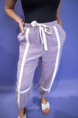 Balloon Bloom Pants - Lavender