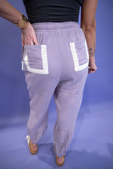 Balloon Bloom Pants - Lavender