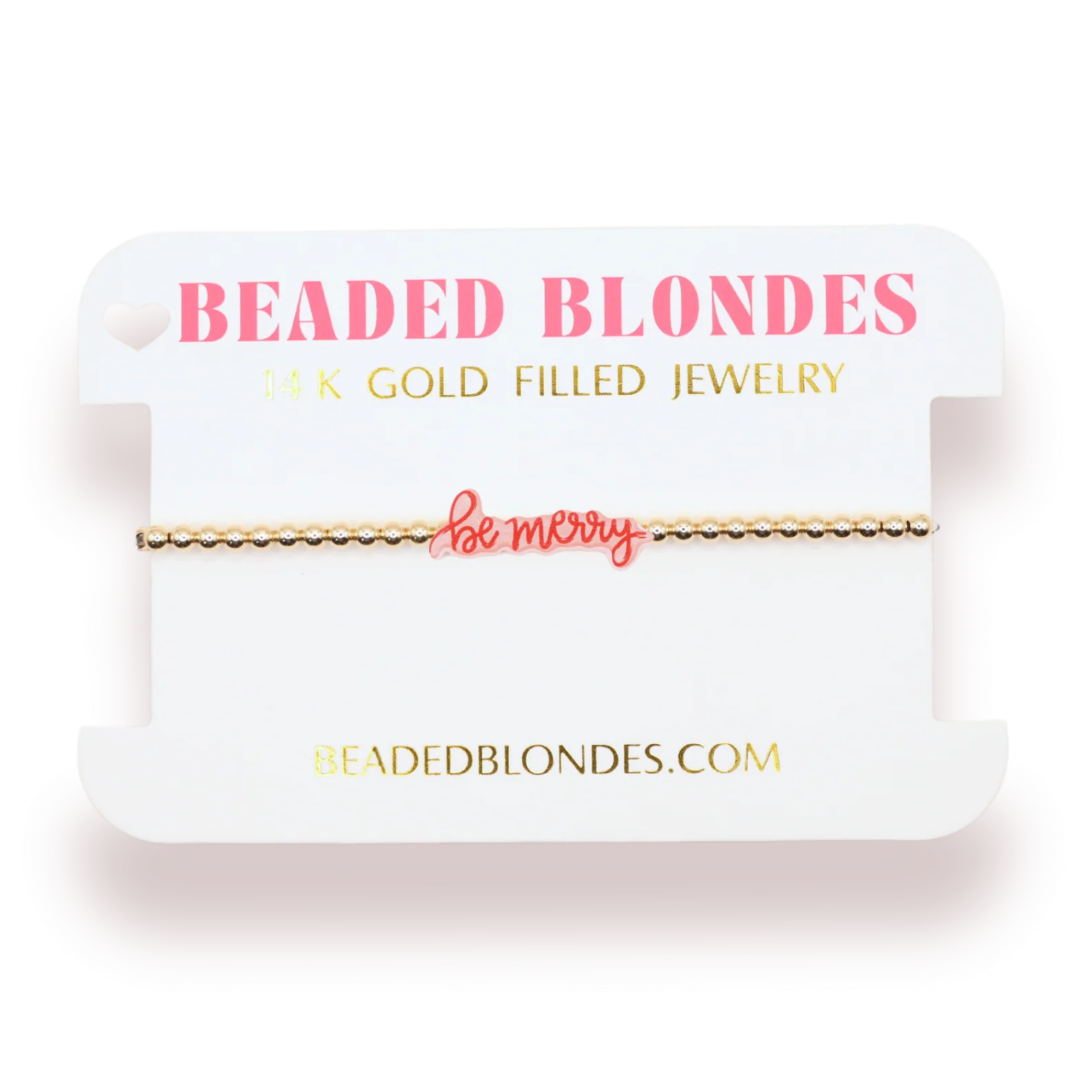 Beaded Blondes Be Merry Bracelet