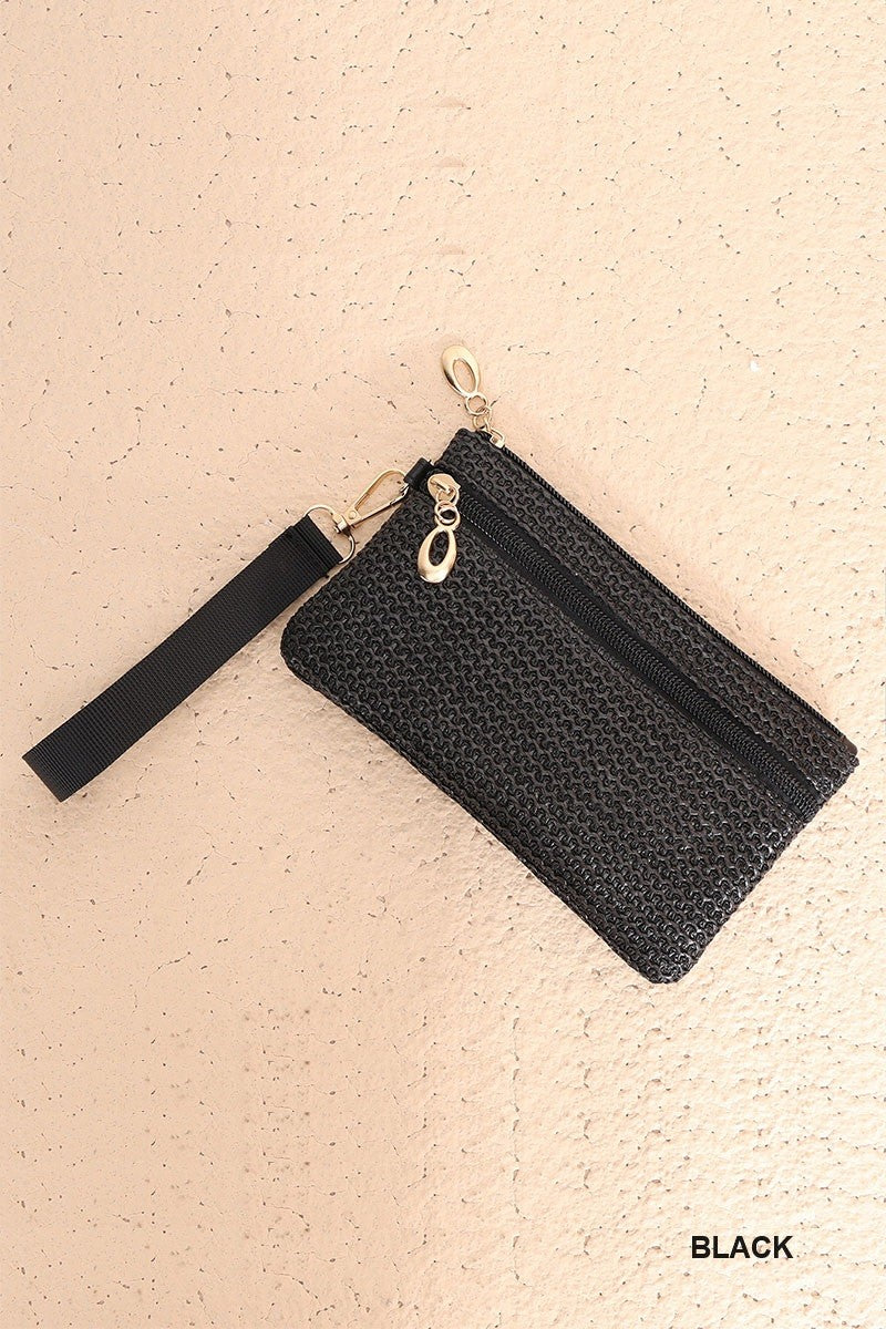 Boho Artisan Wristlet Wallet - Black DOORBUSTER